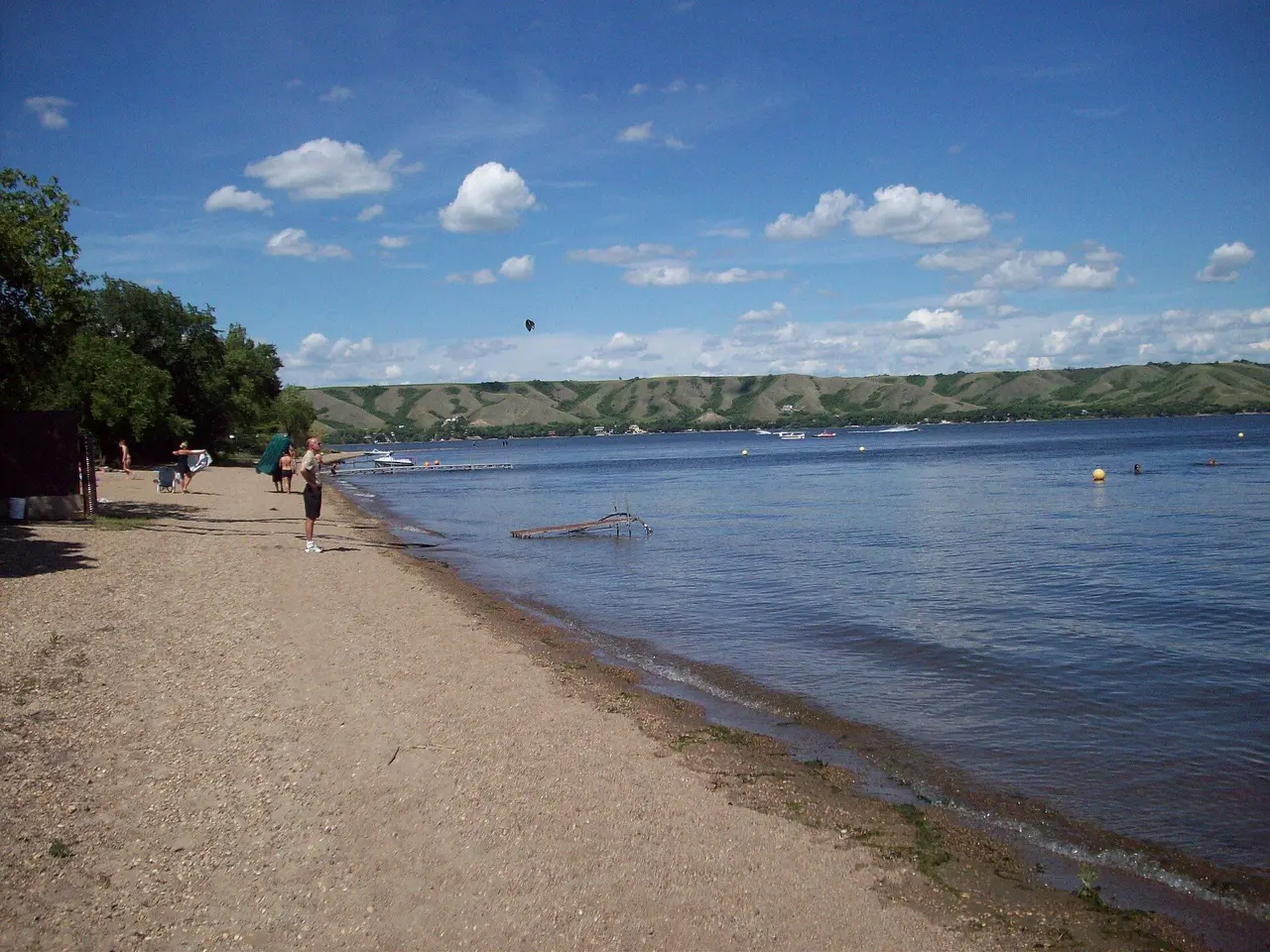 Beach on Echo Lake at B-Say-Tah Point, 2009